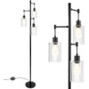 6 Pack Clear Seeded Glass Lamp Shades, 5.9in Height, 3.9in
