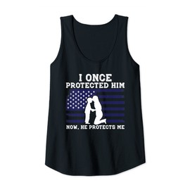 Womens Veteran's Day American Flag Army Proud Military Mom Mother Tank Top