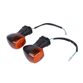 CustomDivine Turn Signals for Kawasaki Left and Right Set Front ZX-9R ZX-12R ZX-6RR GPZ1100 ZXR400 ZXR750 ZX-7RR ZXR250, etc. Genuine Type External Product Custom Parts (Amber Lens)