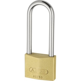 ABUS 02516 80mm Long Shackle Service Brass Padlock with 1672 Alike Keyed