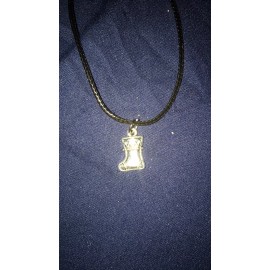 Unbranded Silver Toned Christmas Stocking Pendant Necklace New Artisan Gift