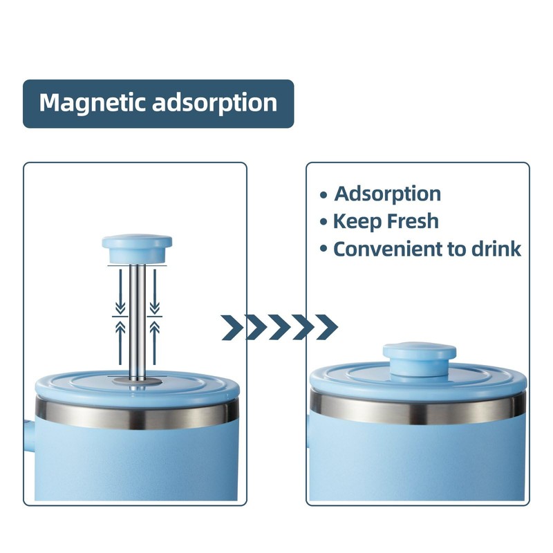 30 oz Tumbler Lid, Leak Proof Magnetic Lid, Spill Proof