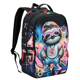 UNIKER Travel Laptop Backpack, Graffiti Backpack for Work, Designer Laptop Backpack for 15.6 Inch, Water Resistant Bag, Urban Coolsloth