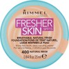Rimmel London Fresher Skin Foundation, 400 Natural Beige, 25 ml