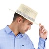 Dockers Men's Straw Fedora Hat