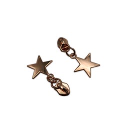 HOLSHUN #5 Zipper Sliders Zipper Pull 30pcs Heavy Duty Metal Gold Star Pulls for #5 Nylon Coil Bulk Zippers Replacement #5 Sliders for Luggage Luxury Bag Hardware Luggage & DIY Craft Supplies