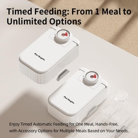 Pet Heights F22 2-Meal Automatic Pet Feeder for Cats and Small Dogs with Ice Pack