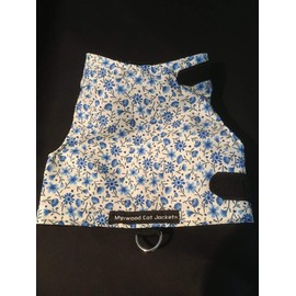 Mynwood Cat Jacket/Harness Patterned Fabrics for Kittens or Adult Cats (vintage floral, Kitten)