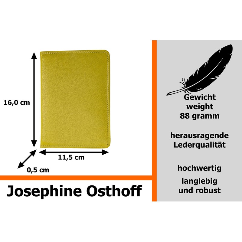 Josephine Osthoff Handtaschen-Manufaktur SOS Large Leather ID Holder DIN A6