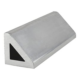 8621, Aluminum 45 Degree Gusset Angle Profile 1" x 1" x 0.188" x 24" Long
