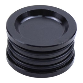 Aluminum Billet Camshaft Seal Cover Cap Plug Black Cam Shaft Seal Cover Cap Triple O-Ring Engine Covers for Acura Honda Civic Del Sol CRV Prelude B D H F Series Engine Motor