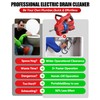 EZUVITA 20V Cordless Electric Drain Snake, 25Ft Replaceable Cable with