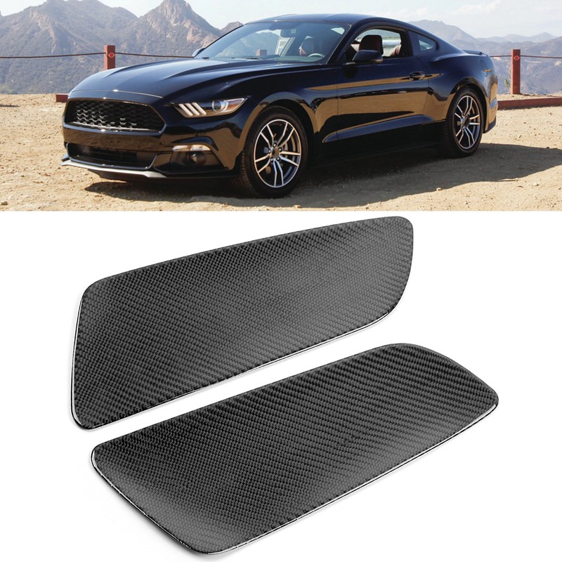 2Pcs Carbon Fiber Rear Car Door Panel Interior Decoration Fit