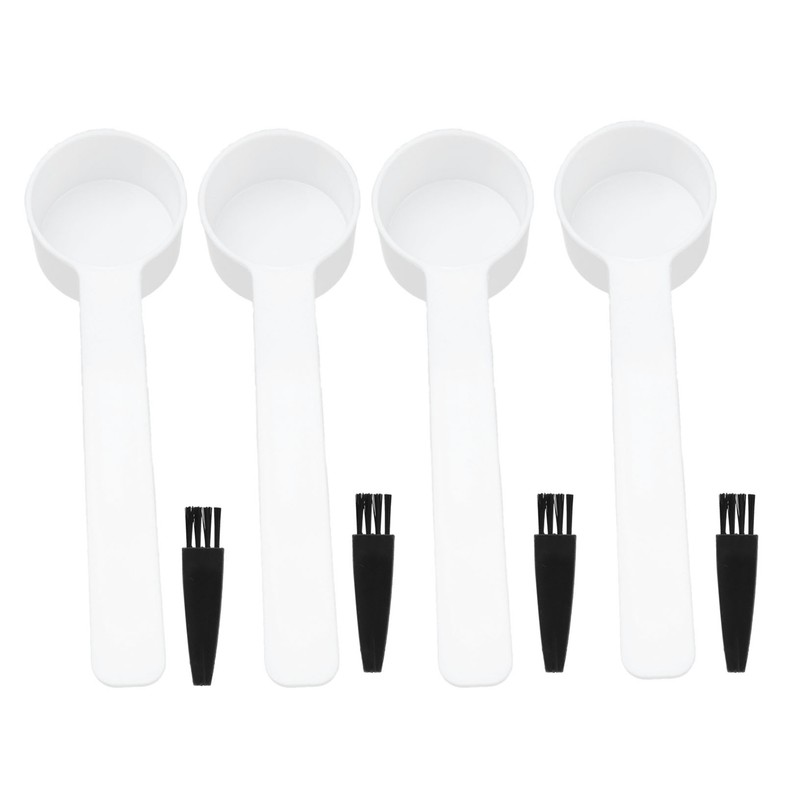100Set Reusable 4g Coffee Measuring Spoon Brush Kit Coffee Making