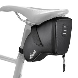 WOTOW Bike Saddle Bag, Waterproof Bicycle Seat Bag with Water Bottle Pouch Bike Pack Tool Accessories Storage Bag Cycling Wedge Bag Under Seat (1.5L)