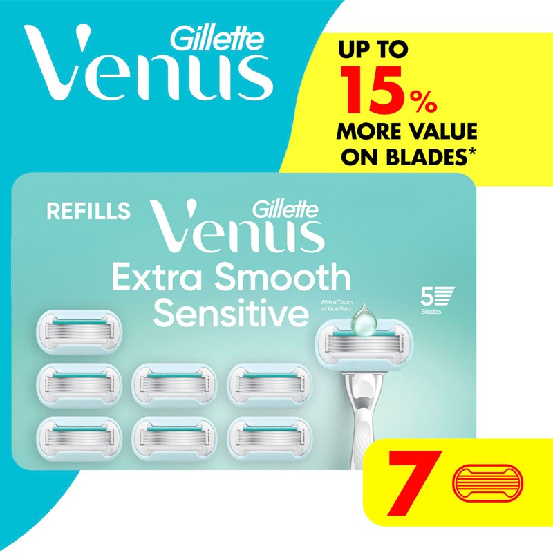Gillette Venus Extra Smooth Sensitive Women’s Razor Blades for Sensitive