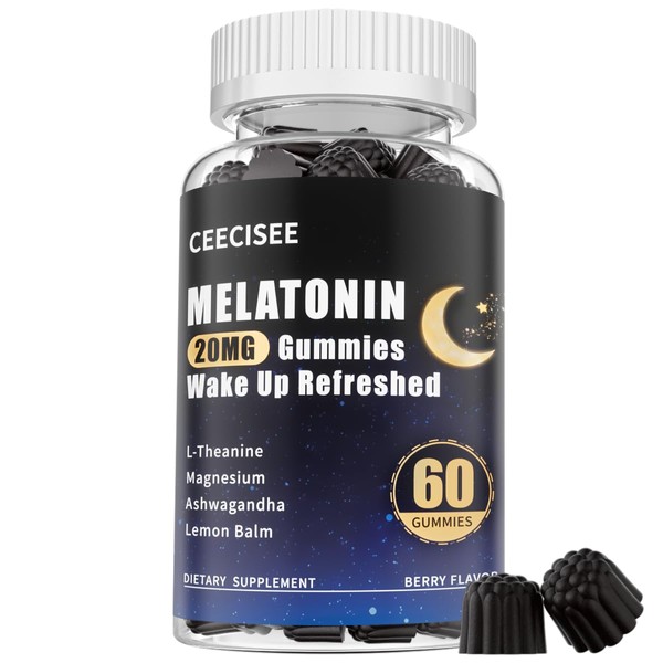 Ceecisee 20mg Melatonin Gummies for Women Men: Pure Sugar Free