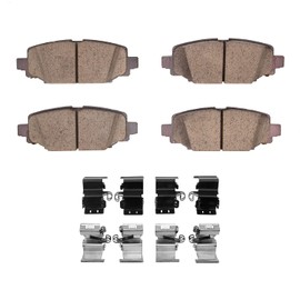 Dynamic Friction Company Rear Ultimate Duty Performance Brake Pads, Hardware Included| For 2018-2024 Jeep Wrangler