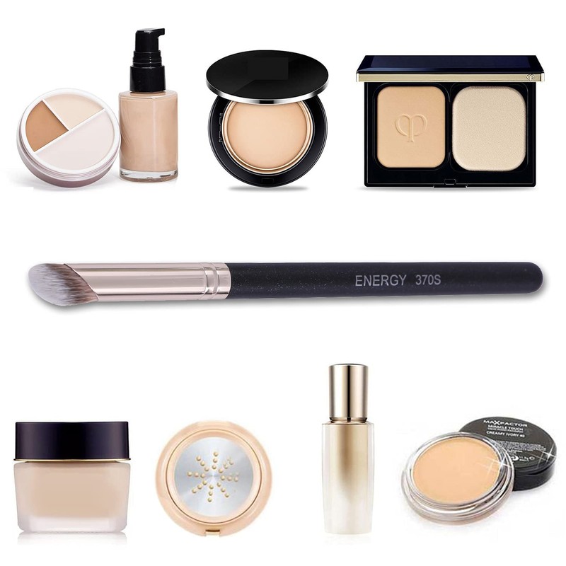 ENERGY Concealer Brush,Angled Under Eye Makeup Small Foundation Precision Face