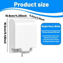 Plug Socket & Plug Covers, Splash & Dust Proof Outlet Protectors for Living Room Bedroom Kitchen,Ideal for Home,Durable Waterproof Wall Socket Guards