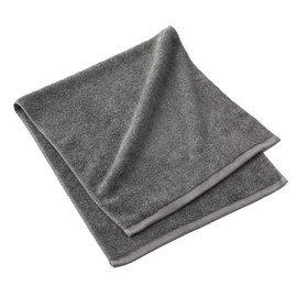 GINZA TANAGOKORO Charcoal Face Towel (Thick / Approx. 13.8 x 31.5 inches (35 x 80 cm) / Gray) With the Power of Charcoal, Antibacterial, Odor Resistant, Absorbent, Quick Drying, Fluffy, Soft,