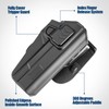 GUN & FLOWER OWB Holster Fit 1911 Colt-Elite Force-Kimber-Springfield-RIA-S&W-Ruger-Taurus-Rock Island