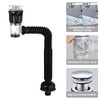 QruiLanTu Bathroom Sink Drain Kit Flexible Expandable P-Trap Sink Drain