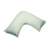 Belledorm Blue V shaped pillow case cover with poppers -
