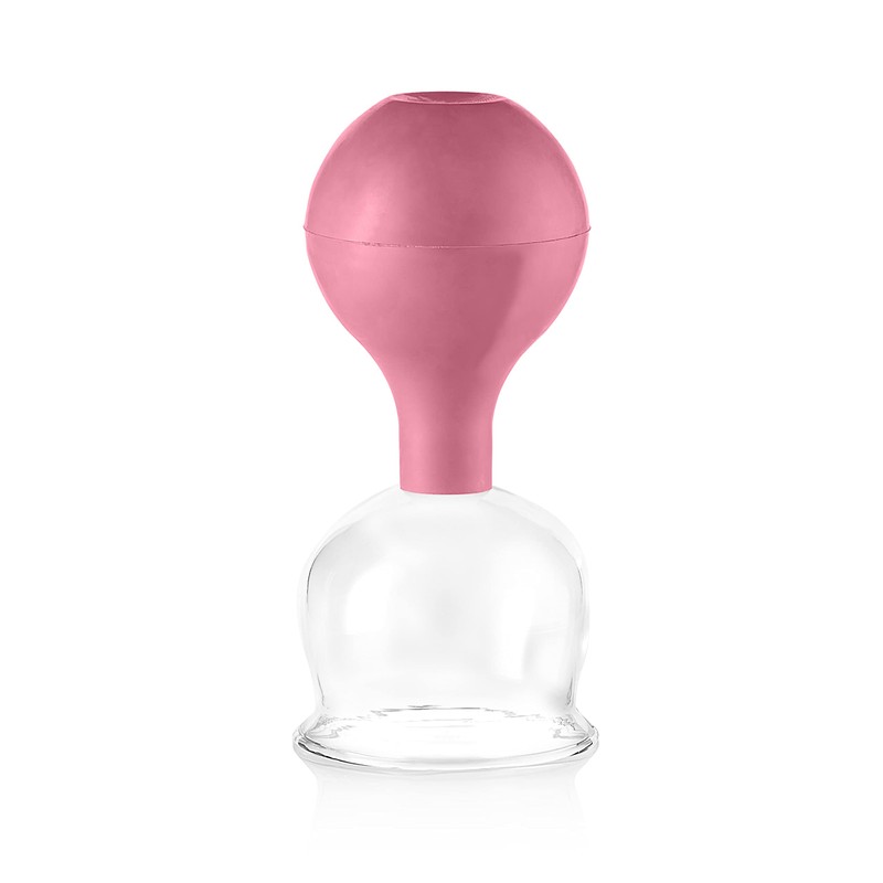 pulox SchrÃ¶pfglas aus Echtglas 2er-Set inkl. Saugball 52 mm &