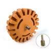 QWORK® Radierer Gummi Aufkleber Entferner, mit Bohradapter, für Kleberesten und