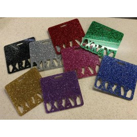 Specialist ID Marker Parker badge buddy, Custom badge buddy, engraved, glitter, transparent