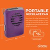 O2COOL Battery Powered Deluxe Necklace Fan For Personal Cooling With