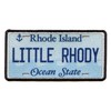 Rhode Island License Plate Patch Little Rhody State Sublimated Iron
