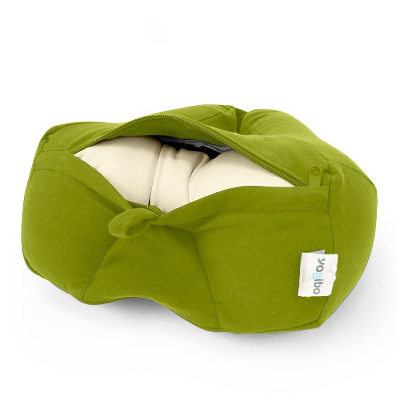 Yogibo Neck Pillow, X Logo, Polyester, Travel, Navy Blue