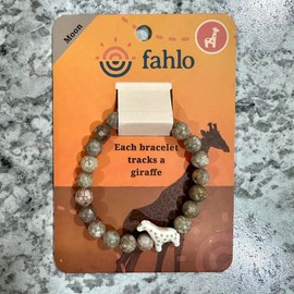 Fahlo Giraffe Animal Tracking Bracelet Multiple colors - Size: Fahlo Giraffe Moon Stone