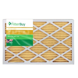 FilterBuy 14x24x1 Air Filter MERV 11, Pleated HVAC AC Furnace Filters (4-Pack, Gold)