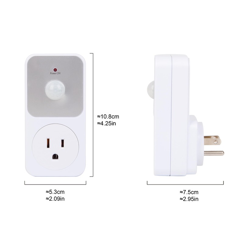 SummitLink Motion Activated Power Socket Electrical Outlet Heavy Duty Switch