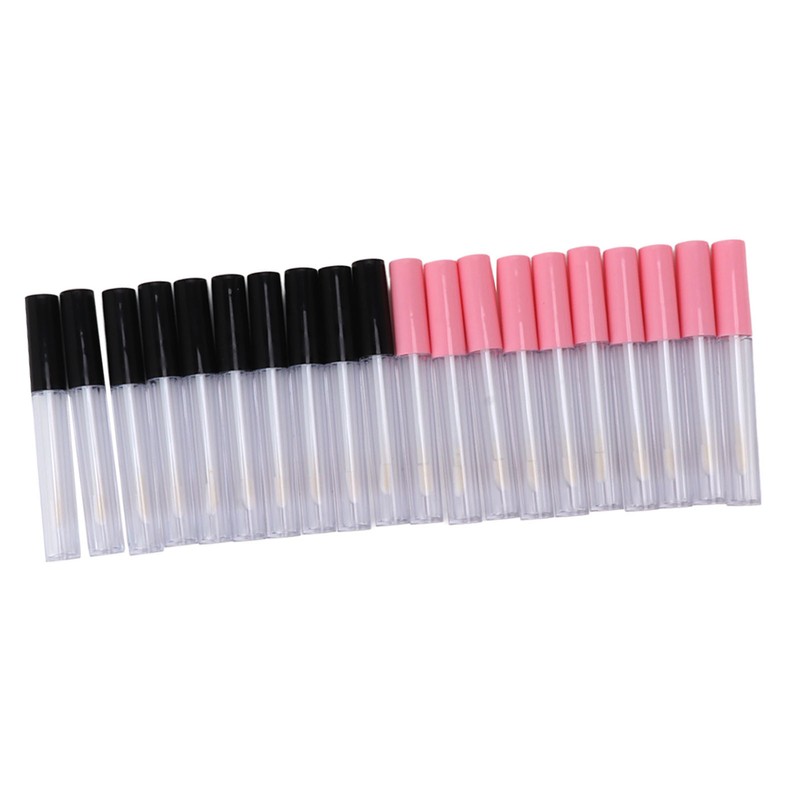 20pcs Empty Lip Gloss Tubes Containers Clear Mini Refillable Lip