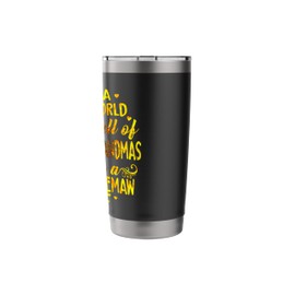 In a world full of grandmas be Meemaw Sunflower Grandma Stainless Steel Insulated Tumbler