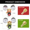 JZWELD Oxygen Acetylene Regulator Set, Welding Cutting Torch Regulators Oxygen