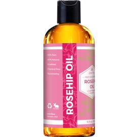 Leven Rose Rosehip Seed Oil for Face 16 oz - Pure Rosehip Oil for Face - Unrefined Cold Pressed Rose hip for Body - Nighttime Face Moisturizer for Hair, Skin & Nails