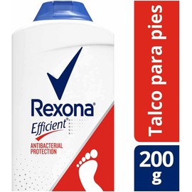 Rexona Efficient Desodorante Antibacterial para Pies en Talco Elimina Bacterias 200 g