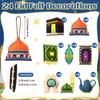 HunnmingRe 24 Pcs Ramadan Tree Ornaments Felt Eid Mubarak Decorations