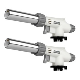 Sondiko Butane Torch Lighter, Dual Flame Mode Butane Torch Lighter Head 2