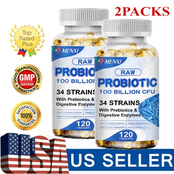 MENXI Probiotics Digestive Enzymes 100 Billion CFU Potency - Digestive