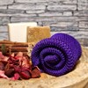 Sarhaana Djampe afrikanisches Duschnetz, Badeschwamm, Peeling-Handschuh, Toilettenblume, XL, Zubehör für