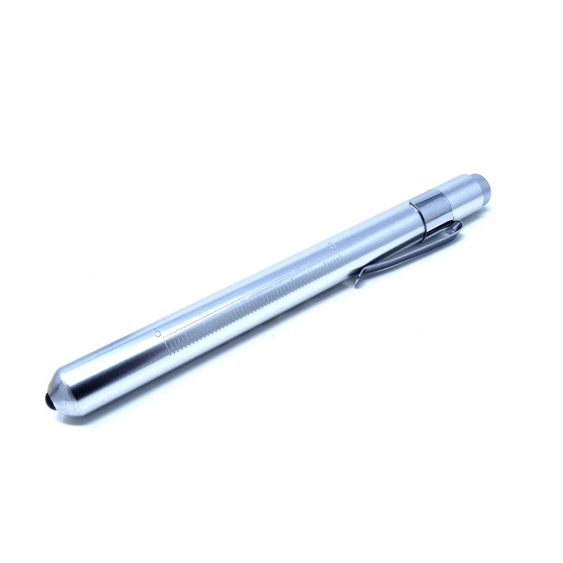 Penlight Reusable Medical Aluminum LED Pen Light with Pupil Gauge