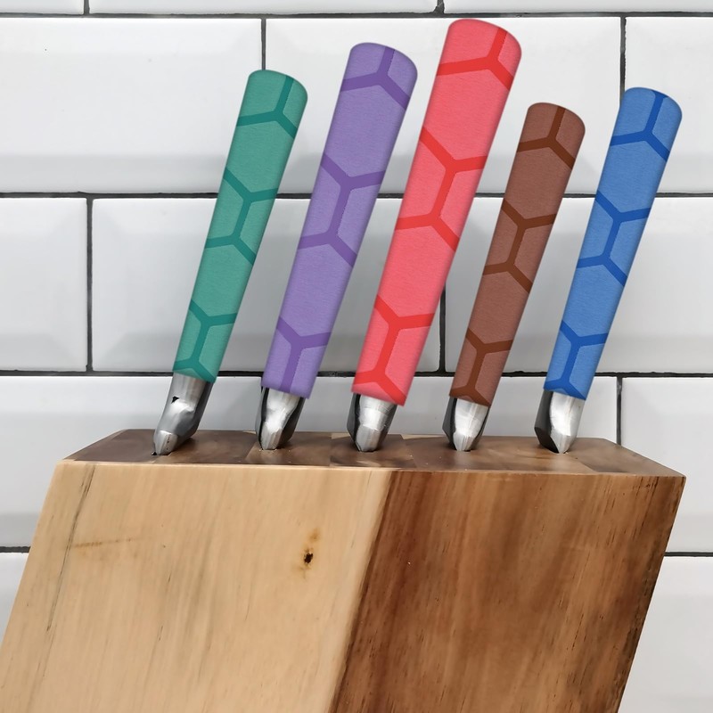 PATIKIL Cutting Knife Handle Heat Shrink Sleeve 1.2x4.9", 4 Pack