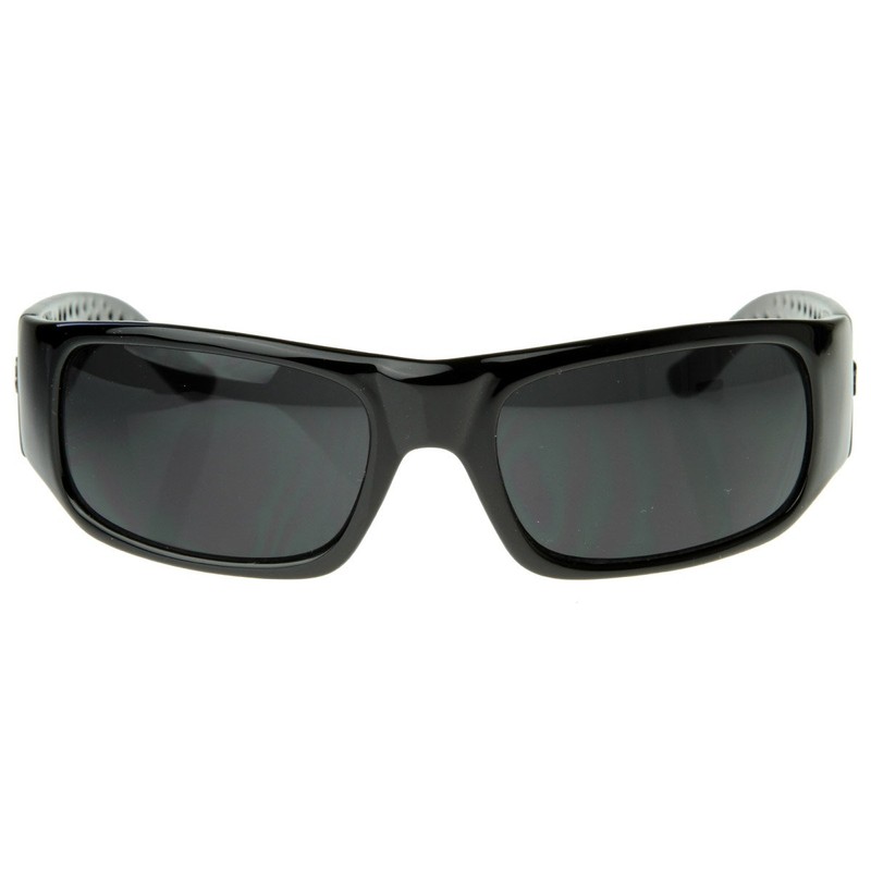 Hard Core Shades Classic Gangsta Locs Sunglasses (Black)
