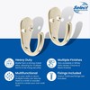 Select Hardware 2X Single Robe Coat Hooks with Screws, Polished